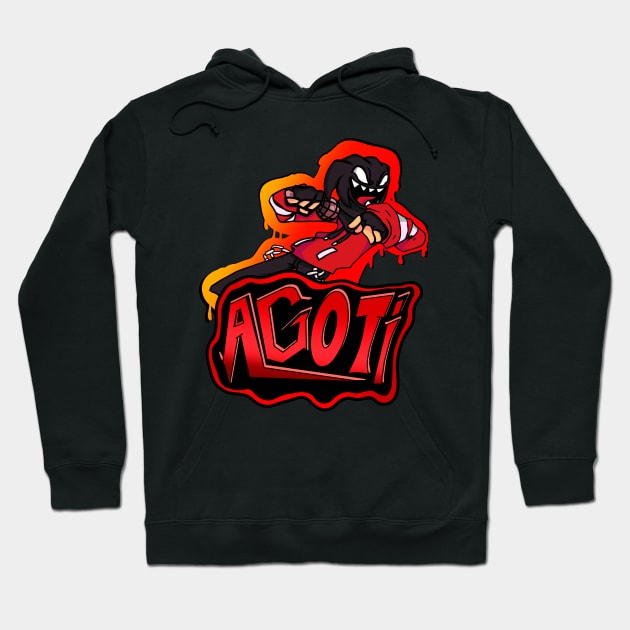 AGOTI fnf mod character Graffiti Hoodie by Abrek Art